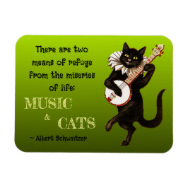 Íman Dois Meios de Refúgio Música Gatos Schweitzer