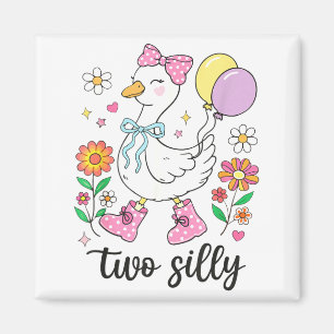 Íman Dois patos de aniversário de dois anos bobo 2º ani