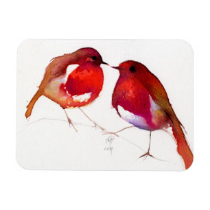 Íman Dois poucos pássaros 2014 da tinta