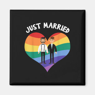 Íman Dois Recem casados de Festa de casamento de Gay de
