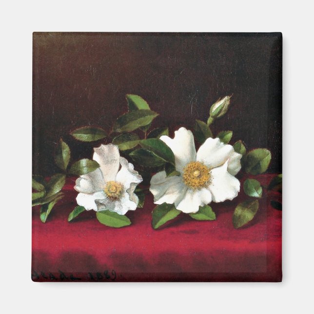 Íman Dois Rosas Cherokee no Red Velvet, (Frente)