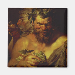 Íman Dois Satyrs (óleo no painel)
