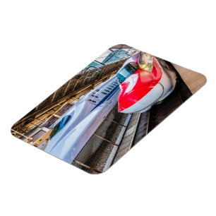 Íman Dois Shinkansen na Estação de Tóquio