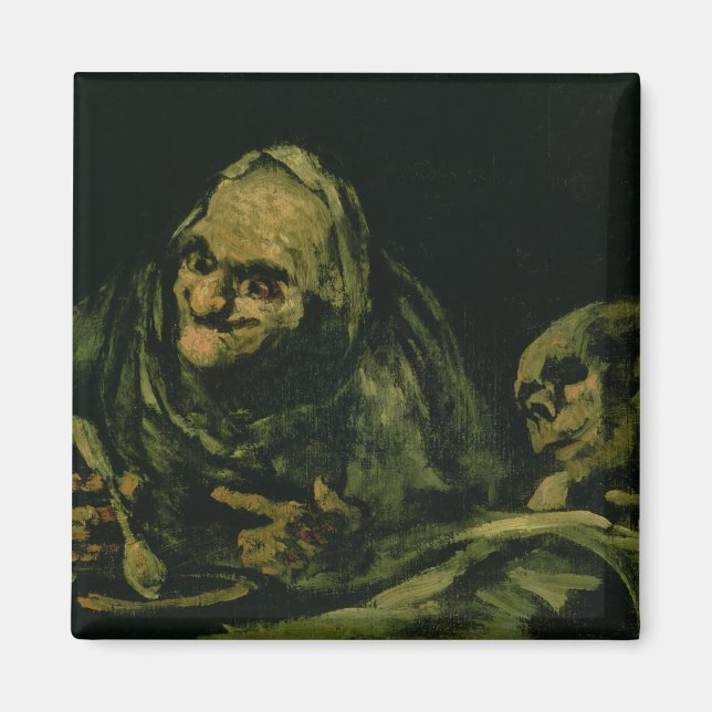 Íman Dois Velhos Comendo (Frente)