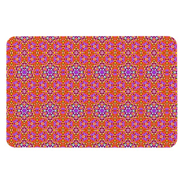 Íman Dolly Mixtures Candy Fractal Art Patterno (Horizontal)