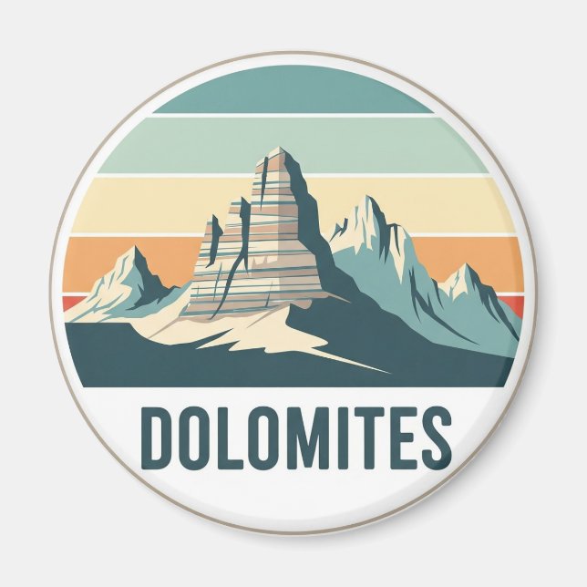 Íman Dolomitas Itália Viagem (Frente)