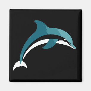 Íman Dolphin Vetor Art Animal Modern Urban Graphic