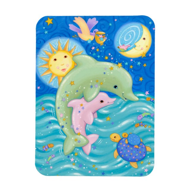 Íman Dolphins Play (Vertical)