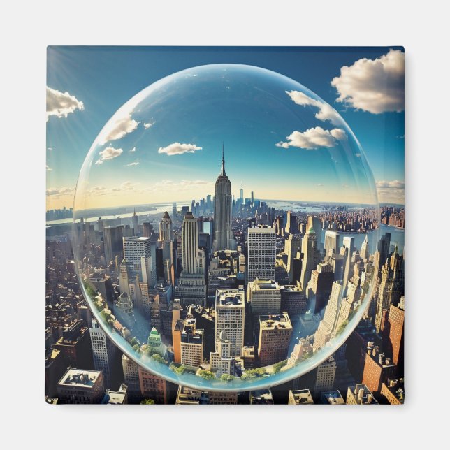 Íman Dome Sobre Manhattan Ano 2035 (Frente)