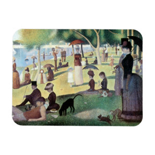 Íman Domingo à tarde, Ilha La Grande Jatte, por Seurat