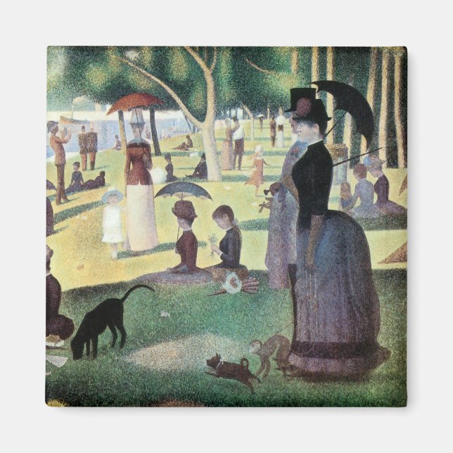 Íman Domingo à tarde, Ilha La Grande Jatte, por Seurat (Frente)
