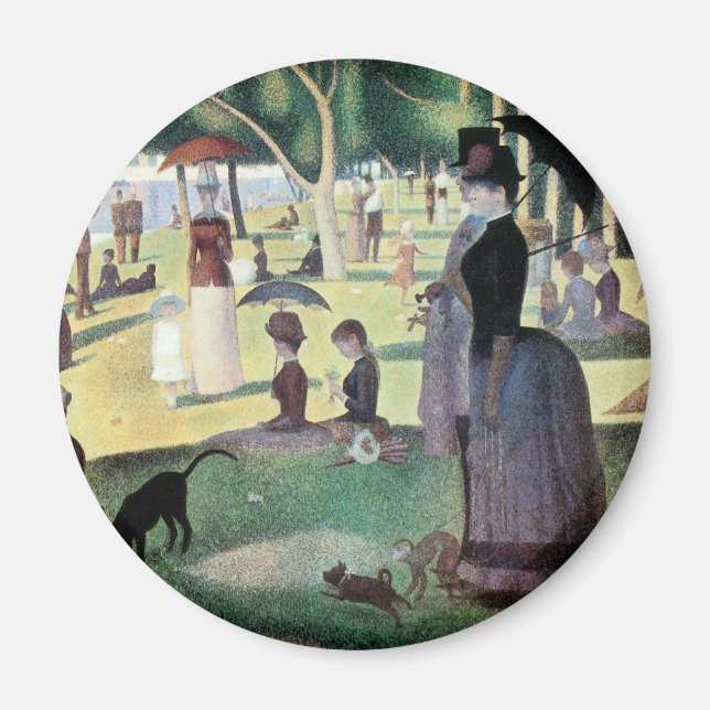 Íman Domingo à tarde, Ilha La Grande Jatte, por Seurat (Frente)