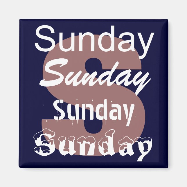 Íman Domingo Dia da Semana (Frente)