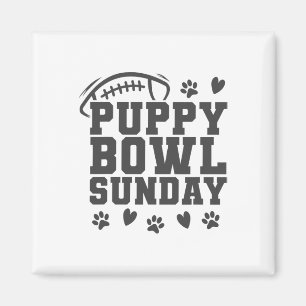 Íman Domingo do Bowl de Cachorrinho Super Jogo de Futeb
