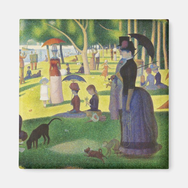Íman Domingo em La Grande Jatte por Georges Seurat (Frente)