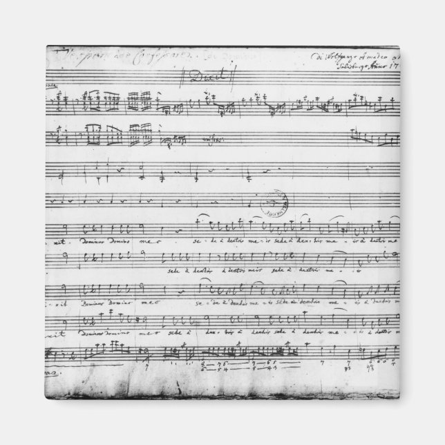 Íman Domingo Vespers, 1779 (Frente)