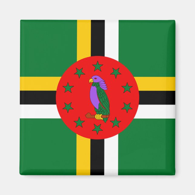 Íman Dominica Flag (Frente)