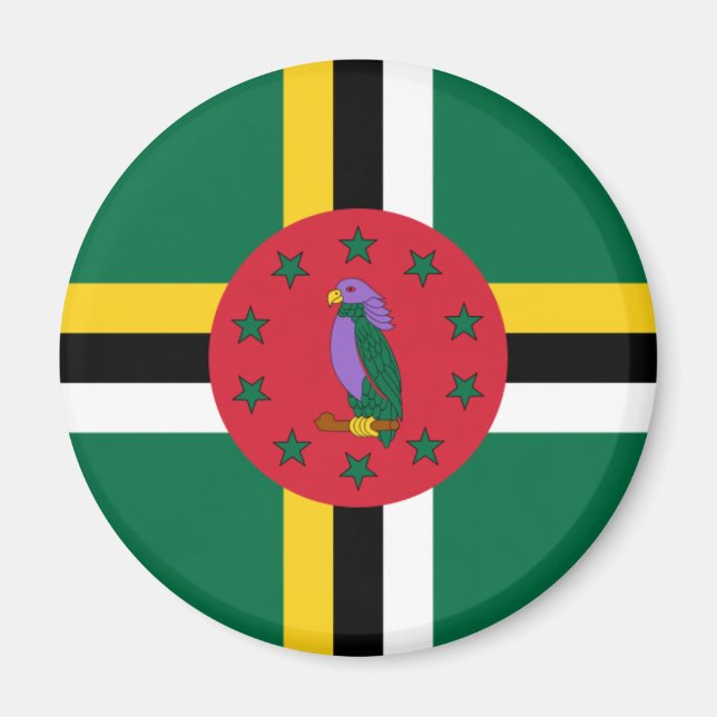 Íman Dominica Flag Magnet (Frente)