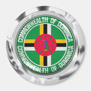 Íman Dominica Round Emblem