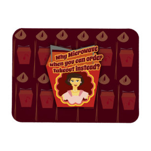 Íman Dona de casa retro da microonda de Snarky