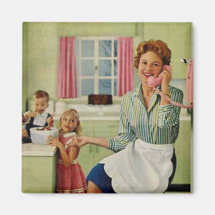 Íman Dona de Casa Retro & Família