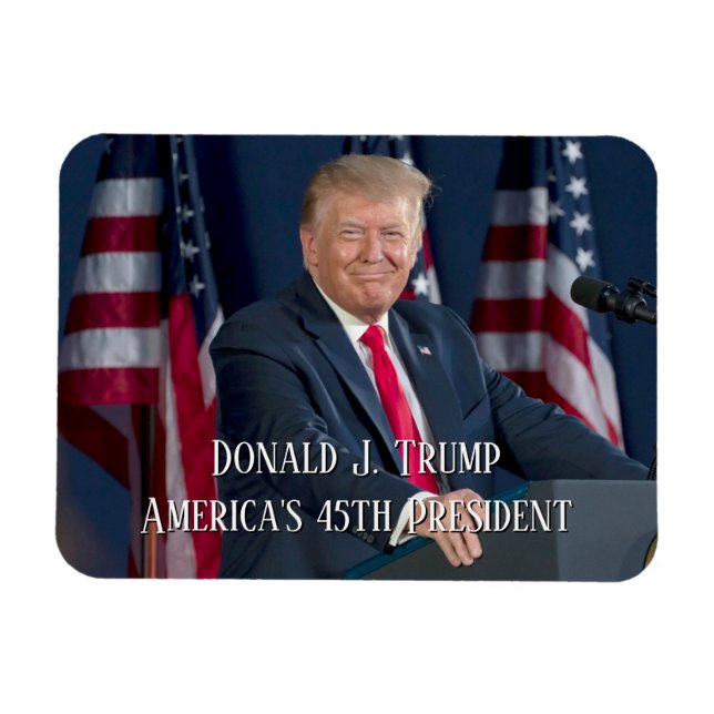 Íman Donald J. Trump 45º Presidente Keepsaoké (Horizontal)