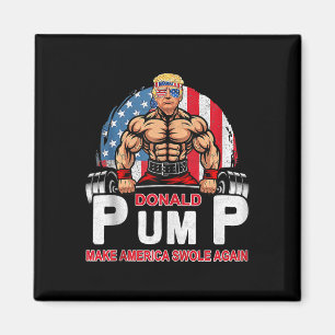 Íman Donald Pump Swole America Novamente Malhação de Gy