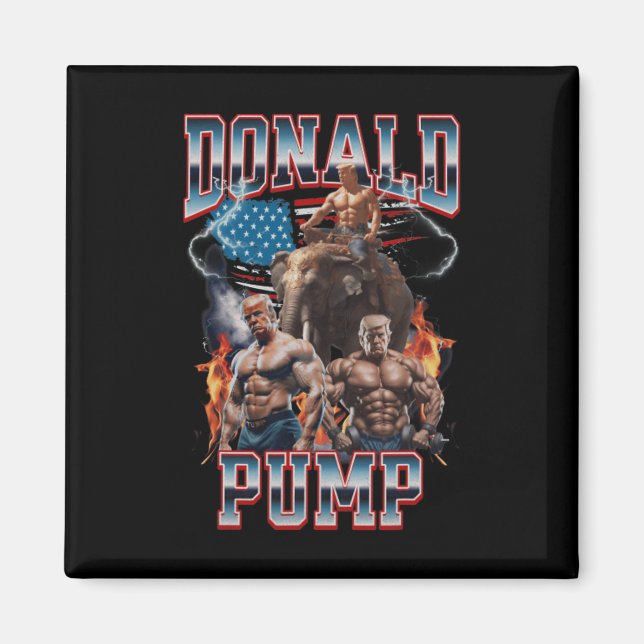 Íman Donald Pump Trump Gym Cobrir (Frente)
