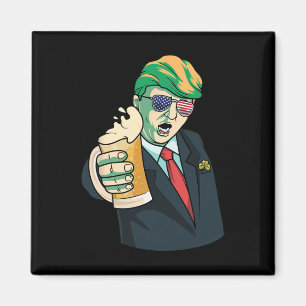 Íman Donald Sortudo St Pattys Trump Dia de São Patrício