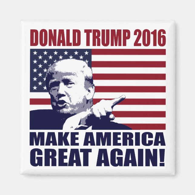 Íman Donald Trump 2016 Para O Presidente Magnet (Frente)