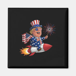 Íman Donald Trump 2024 Happy 4 De Julho Trump American