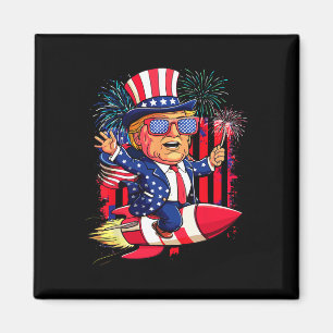 Íman Donald Trump 2025 Happy 4 De Julho Trump American
