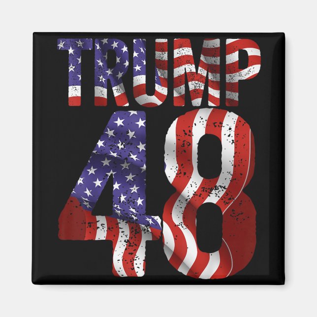 Íman Donald Trump 2028 Trump 45 47 48º Presidente Ameri (Frente)