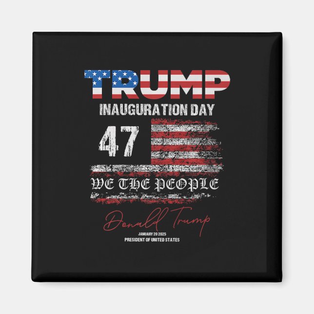 Íman Donald Trump 47.º Presidente 2025 Inauguração dos  (Frente)
