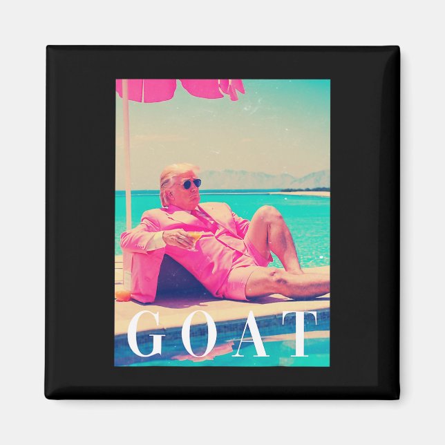 Íman Donald Trump Bode Engraçado Arte Meme Retro (Frente)