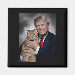 Íman Donald Trump E Cat Engraçados Trump E Cat