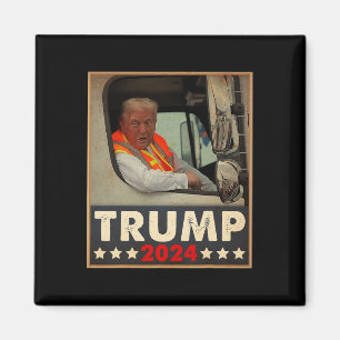 Íman Donald Trump Em Garbage Truck Team Garbage Para Tr