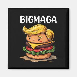 Íman Donald Trump Engraçado Fazendo Hambúrguer de Batat