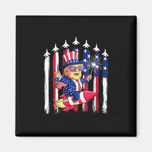 Íman Donald Trump Feliz 4 de Julho Para Patriotas Ameri