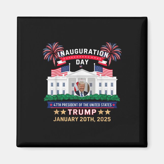 Íman Donald Trump Inauguration Day 2025 47th Presidente (Frente)