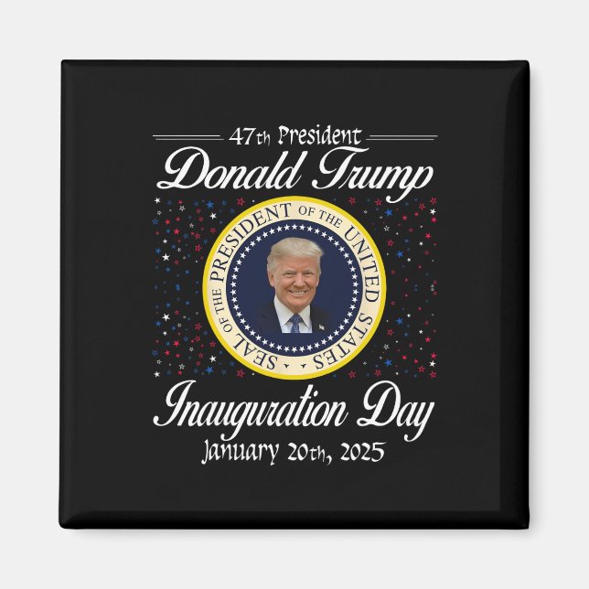 Íman Donald Trump Inauguration Day 2025 47th U.A. Presi (Frente)