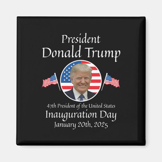 Íman Donald Trump Inauguration Day 2025 47th U.A. Presi (Frente)