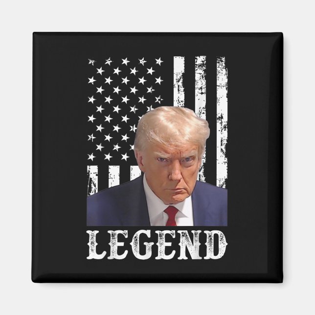 Íman Donald Trump Mug Atirou No Presidente Legend Ameri (Frente)