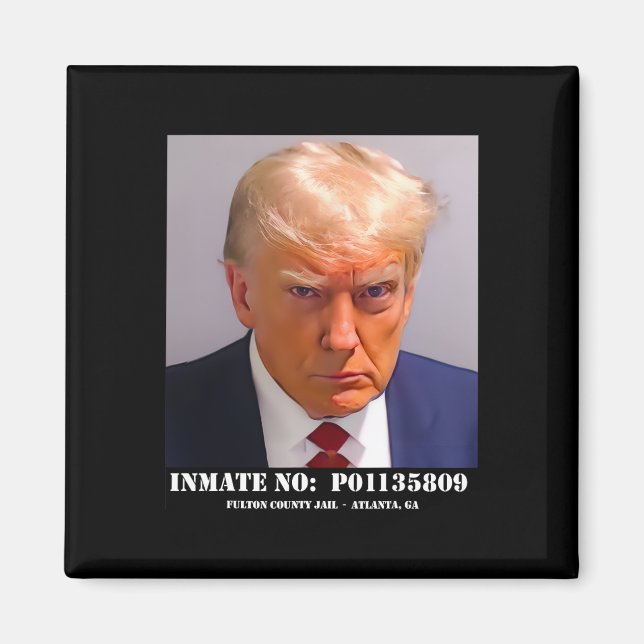 Íman Donald Trump Mug Shot (Frente)