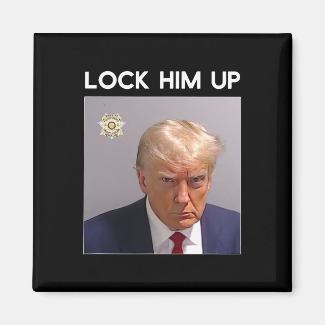 Íman Donald Trump Mugshot O Bloqueia Trump Mug Shot (Frente)