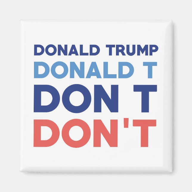 Íman Donald Trump Não (Frente)