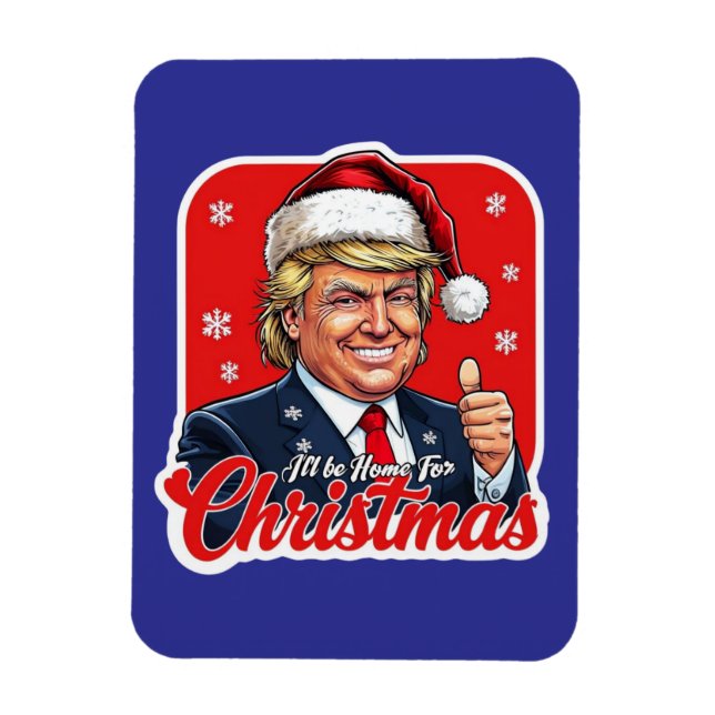 Íman Donald Trump Natal Papai Noel Art (Vertical)