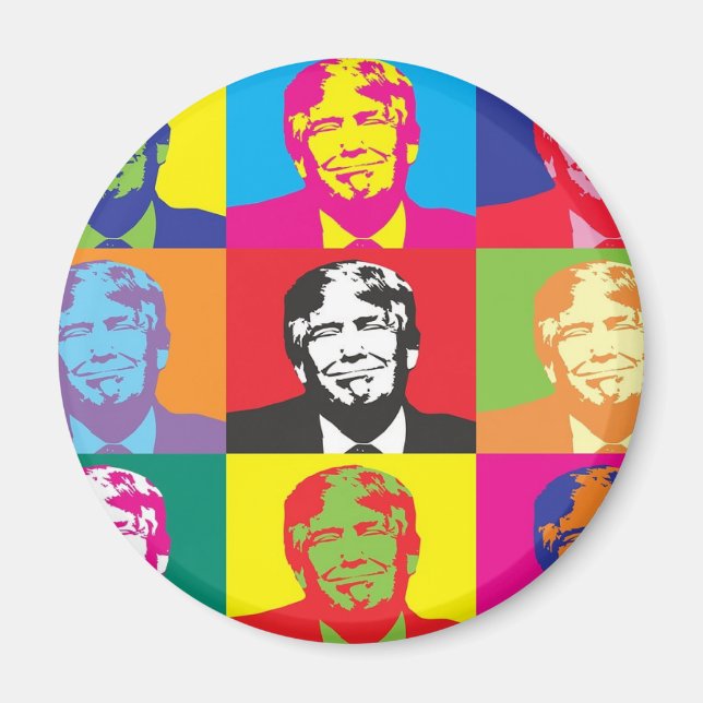 Íman Donald Trump Pop Art (Frente)