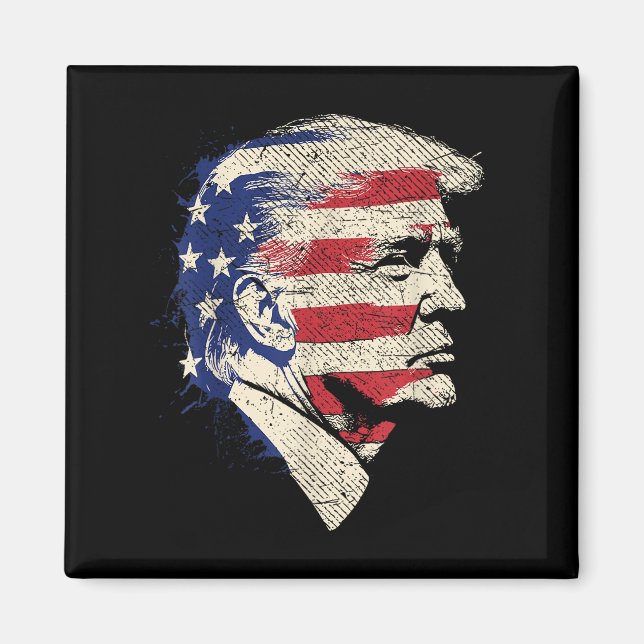 Íman Donald Trump Portrait (Frente)