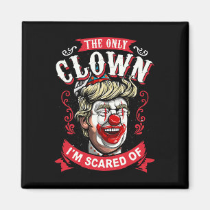 Íman Donald Trump T Shirt Engraçado Palhaço Resiste Mul